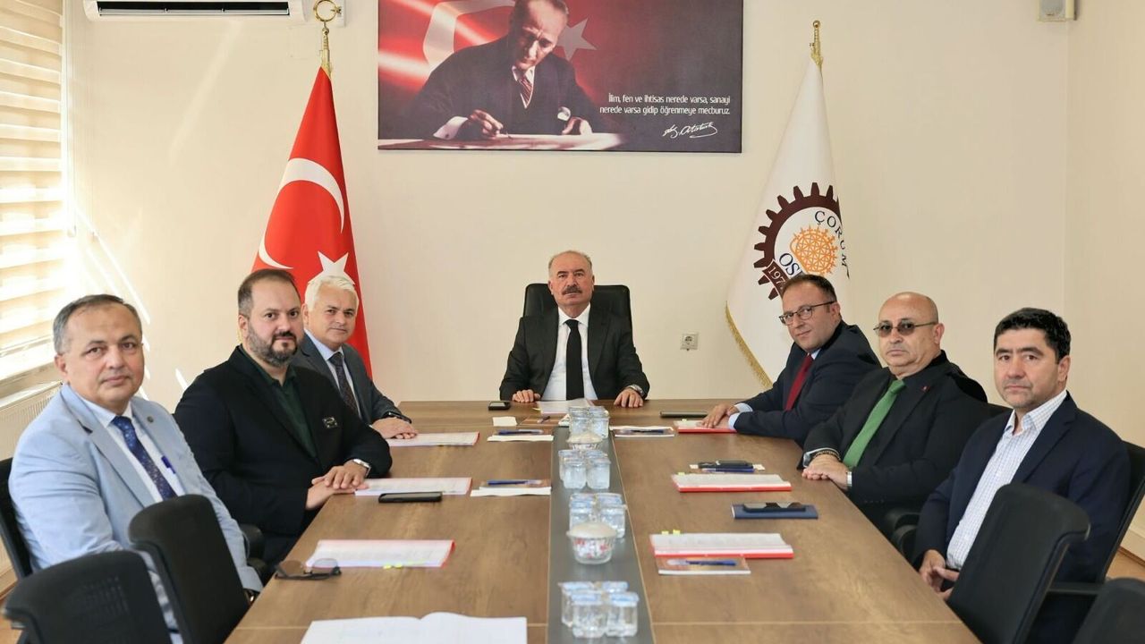 Çorum OSB’nin yönetimi toplandı