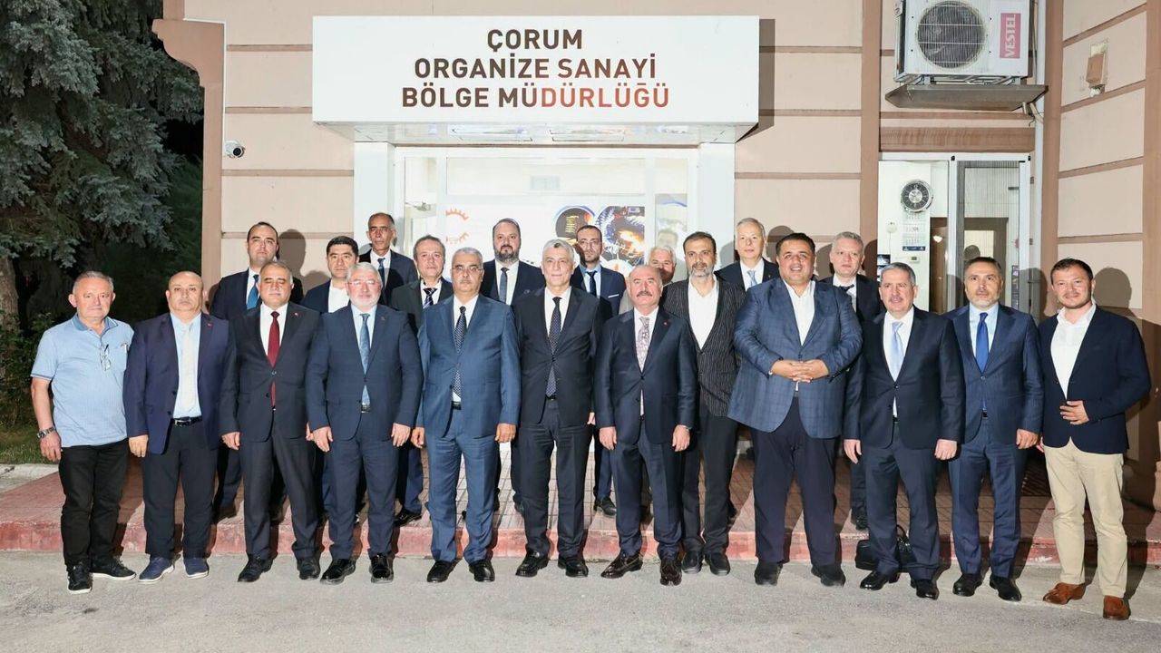 Ticaret Bakanı Bolat, Çorum OSB’de sanayicilerle buluştu