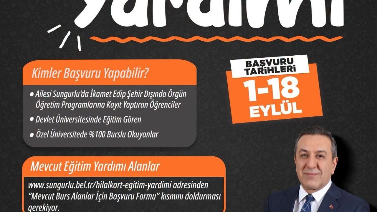 Eğitim yardımına başvurular başladı