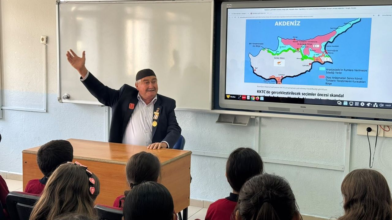 O anılarını anlattı öğrenciler merakla dinledi