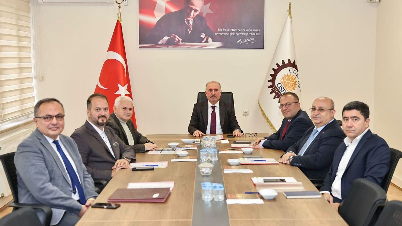 Çorum OSB’de Ekim  ayı toplantısı yapıldı