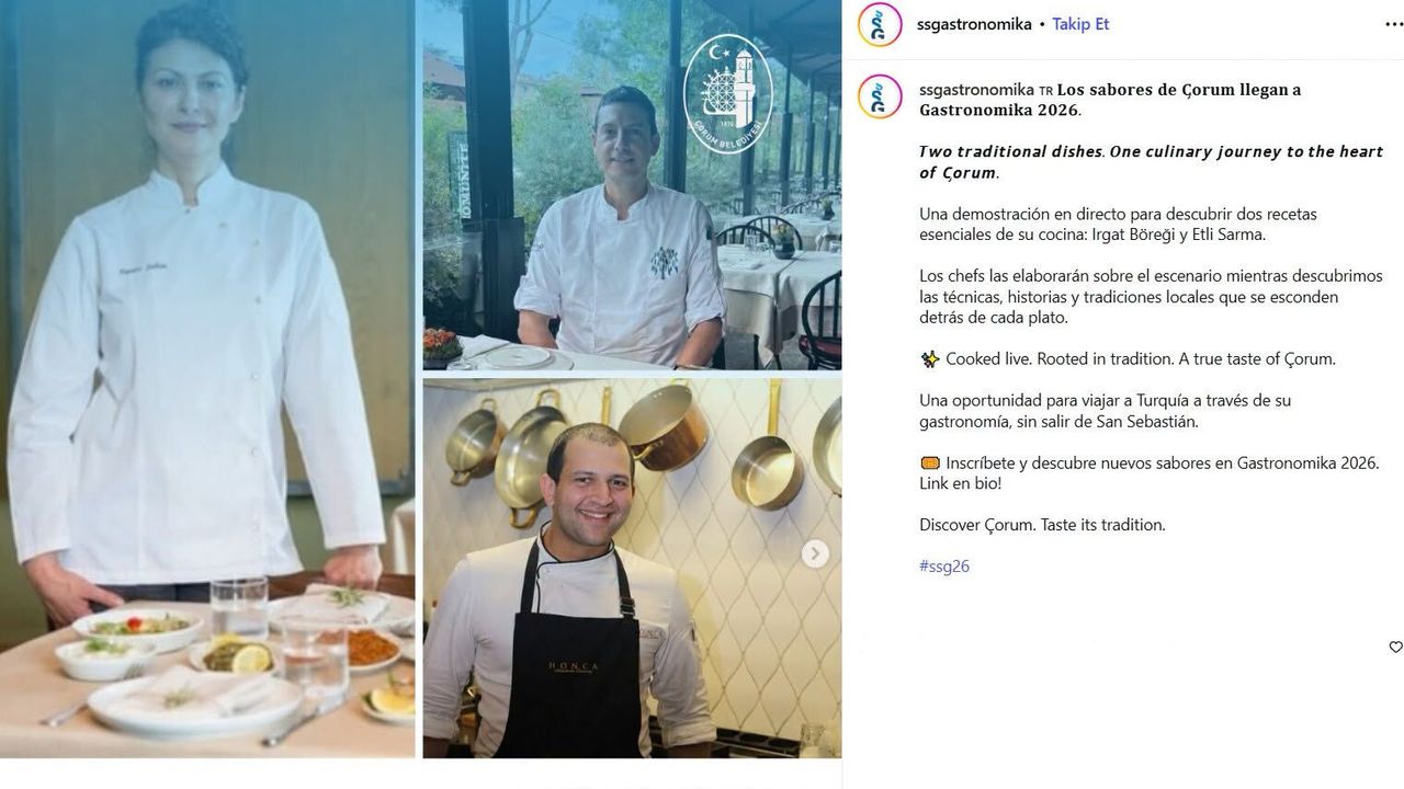 San Sebastian Gastronomika’dan  Çorum mutfağı ile ilgili paylaşım