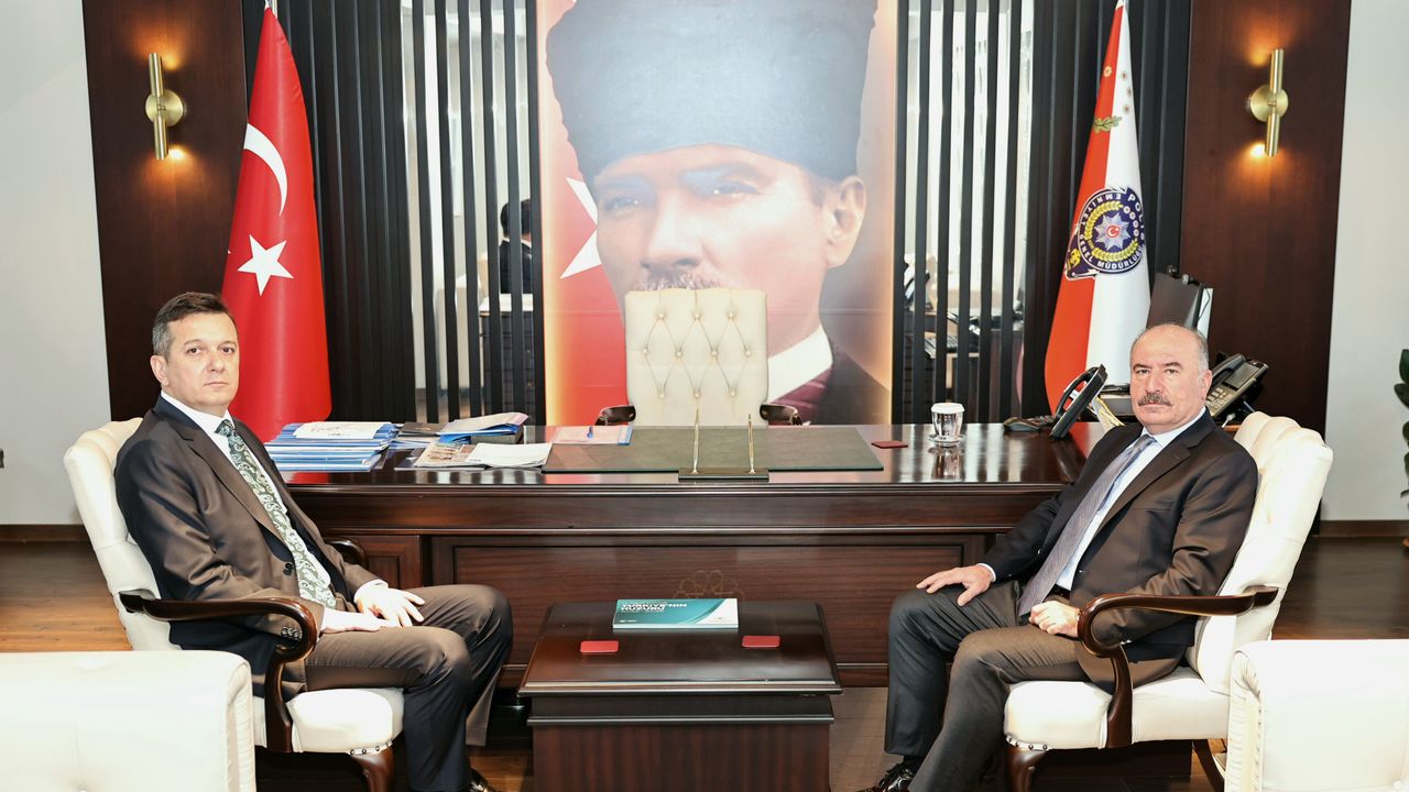 Yeni Emniyet Müdürü'nden asayiş konusunda bilgi aldı