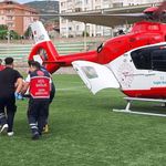 Çorum’da parmağı kopan çocuk için helikopter ambulans havalandı