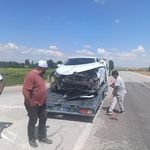 Çorum'da pikap ile otomobil çarpıştı: 2 yaralı