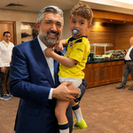 Başkan Balçık, minik Göktuğ ile Lyon maçında buluştu