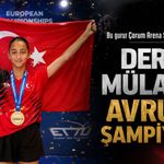 Derin Mülazım Avrupa Şampiyonu