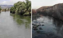 Yağışlar arttı, iki fotoğraf arasındaki fark değişti: Kızılırmak'ta su seviyesi yükseldi