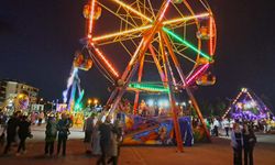 Fuar alanına lunapark açıldı