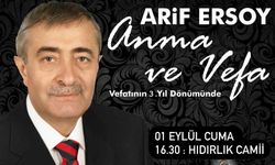 Prof.Dr. Arif Ersoy, bugün saygı ve özlemle anılıyor