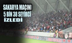 Sakarya maçını  5038 seyirci izledi
