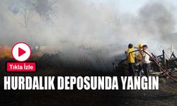 Hurdalık deposunda yangın