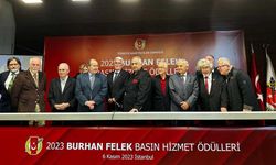 2023 Burhan Felek Basın  Hizmet Ödülleri Töreni yapıldı