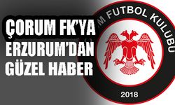 Çorum FK'ya Erzurum'dan güzel haber