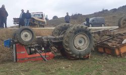 Sungurlu'da traktör  devrildi: 1 yaralı