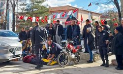 Otomobil ile motosiklet çarpıştı: 1 yaralı