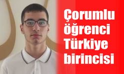 Çorumlu öğrenci  Türkiye birincisi
