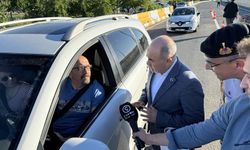Vali Dağlı, Samsun-Ankara kara yolunda trafik denetimi yaptı