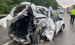 TEM’de korkunç  kaza: 3 ölü, 3 yaralı