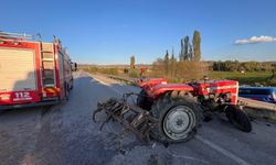 Çorum'da feci kaza: Traktör sürücüsü öldü