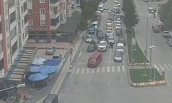 Çorum'da trafikte yumruklu kavga kamerada!