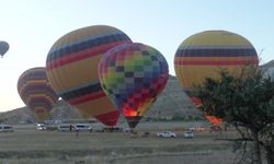 Kapadokya'da balon turları iptal edildi