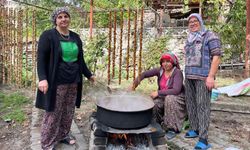 Oğuzlar'da cevizli sucuk mesaisi başladı