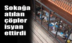 Sokağa atılan çöpler isyan ettirdi