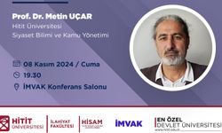 İMVAK’ta bu akşam Prof.Dr. Metin Uçar var