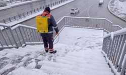 Belediye ekiplerinin yoğun “kar mesaisi”