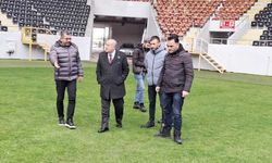 Şahin, futbol sahalarında incelemelerde bulundu