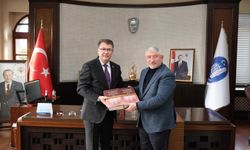 Türk Dil Kurumu Başkanı  Prof. Dr. Mert'in Aşgın'a ziyareti