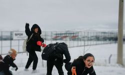 Çorum'da karın tadını yine çocuklar çıkardı