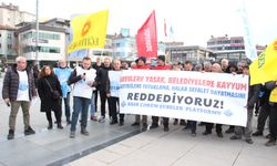 Çorum'da protesto ettiler: “İktidar grev yasağı şampiyonu”