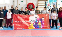 Özel öğrencilerin curling ve dart heyecanı