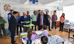 İskilip'te "Şehidimizden Kardeşine Hediye Var Projesi" kapsamında eğitim seti dağıtıldı