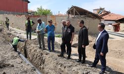 Sungurlu Belediyesi içme  suyu hattını yeniliyor