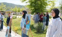 Osmancık'ta yıl sonu görsel  sanatlar sergisi açıldı