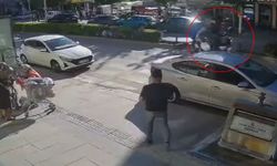 Motosiklet kazası kamerada