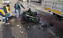 Çorum'da feci kaza: Kamyona çarpan motosikletin sürücüsü öldü