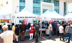 Alaca'da Gazze halkı  için kermes açıldı