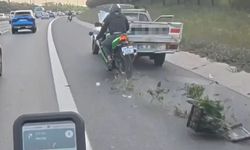 Dehşet anı kask kamerasında