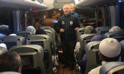 Son hacı kafilesi  dualarla uğurlandı