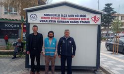 Sungurlu’da kurban  bağışı standı kuruldu