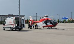 Ambulans helikopter 16 yaşındaki genç kız için havalandı