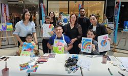 Çorum’da özel çocuklardan "Sevgi Dolu Fırça İzleri" Resim Sergisi