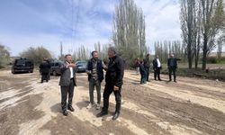 Dolu zararı olan köylerde inceleme