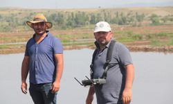 Dronla çeltik ekimi yayılıyor