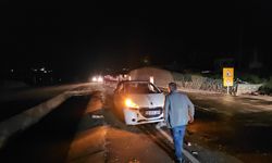Mucura kapılan otomobil devrildi: 3 yaralı