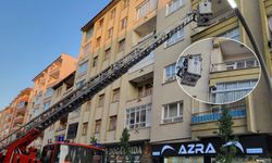 Balkon filesine takılan  güvercini itfaiye kurtardı